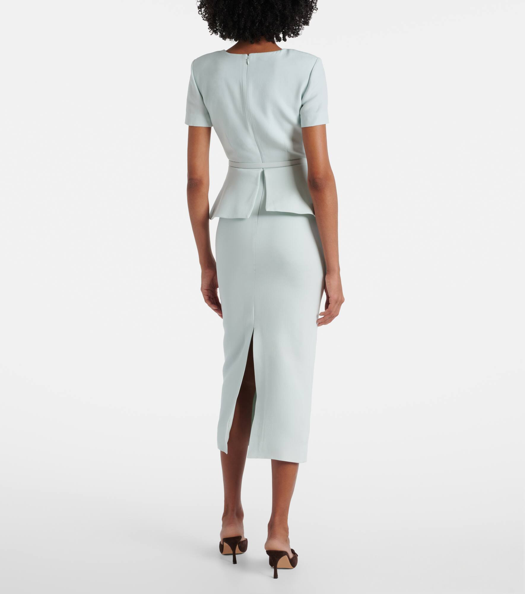 Wool and slik midi dress - 3