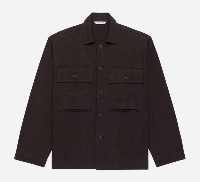 M43 Overshirt - Chocolate Linen - 1