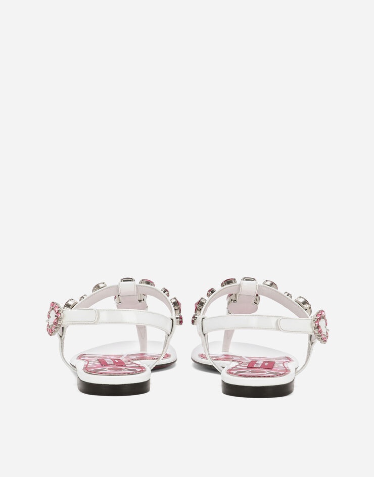 Patent leather thong sandals - 3