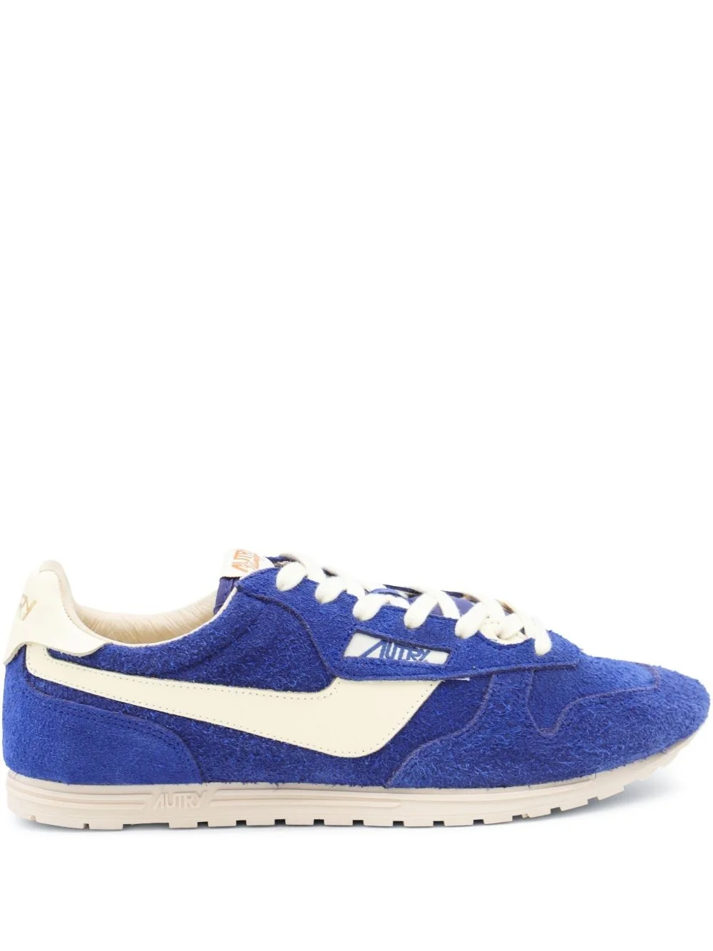 suede panelled retro sneakers - 1