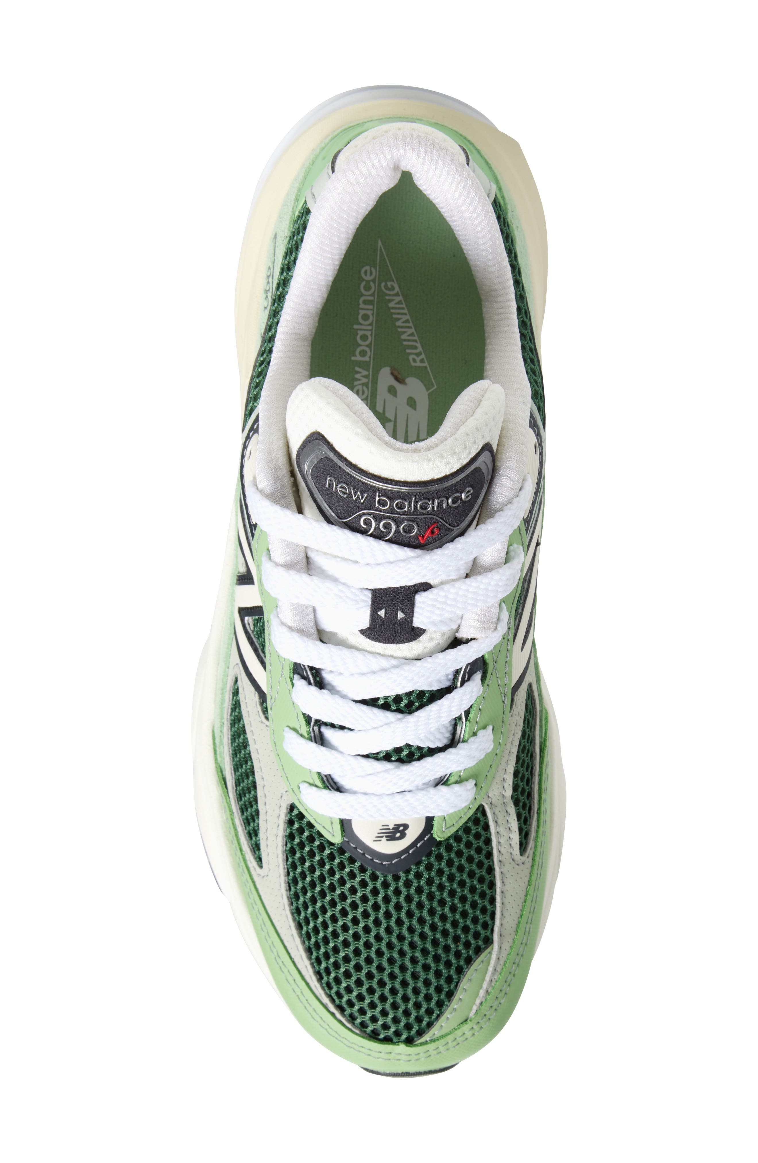 New Balance Gender Inclusive Made in USA 990v6 Sneaker in Avocado/Natural Mint at Nordstrom - 5