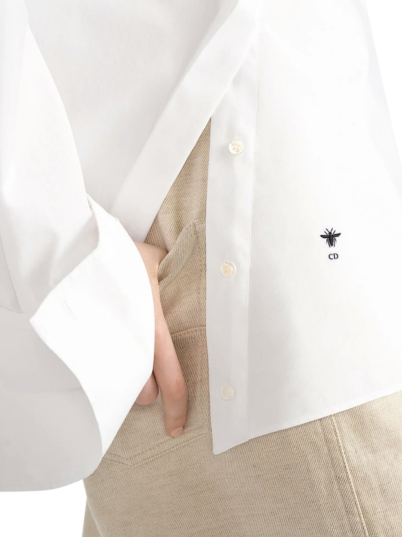 BLOUSE WITH OBLIQUE CLOSURE - 5