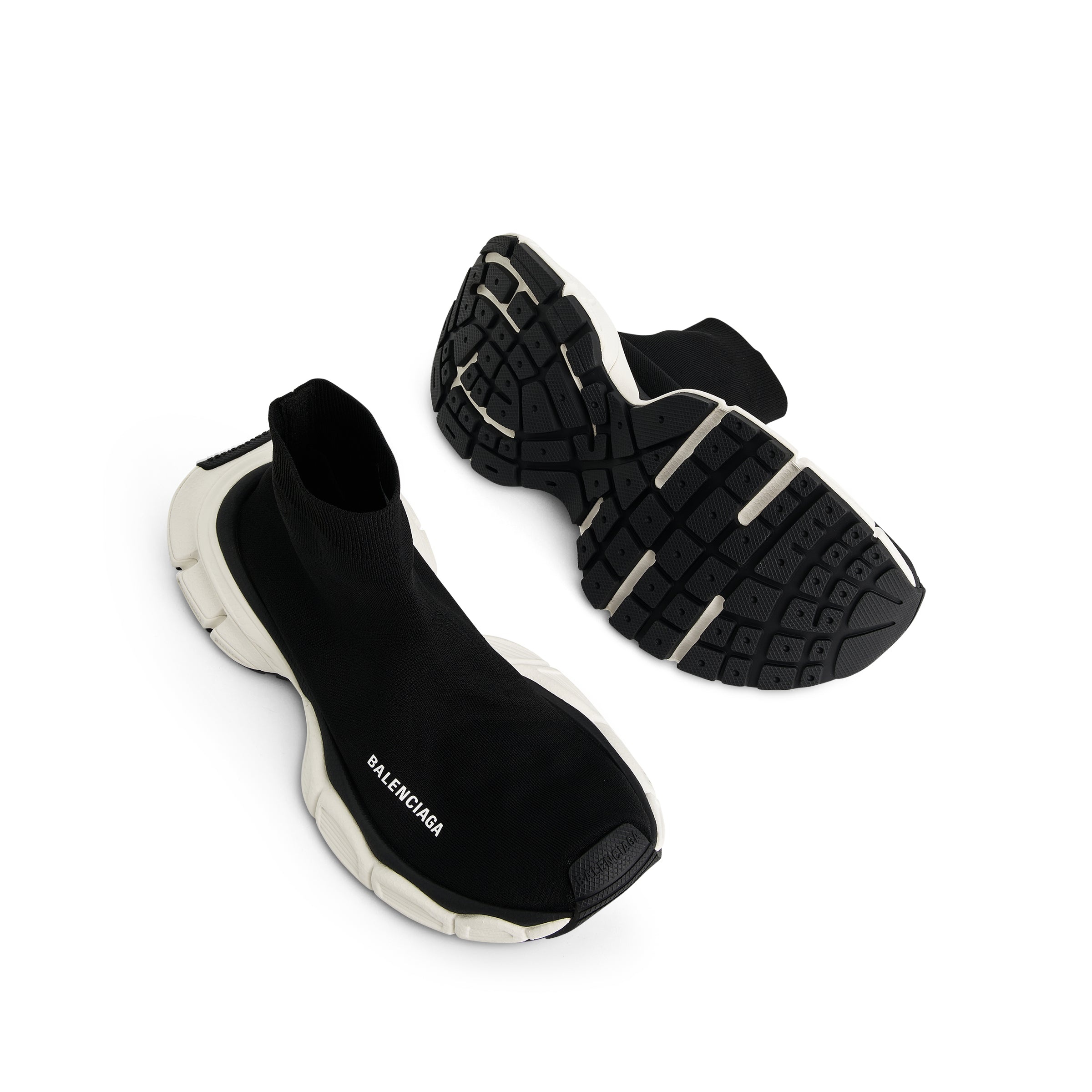 3XL Sock Sneaker in Black/White - 4