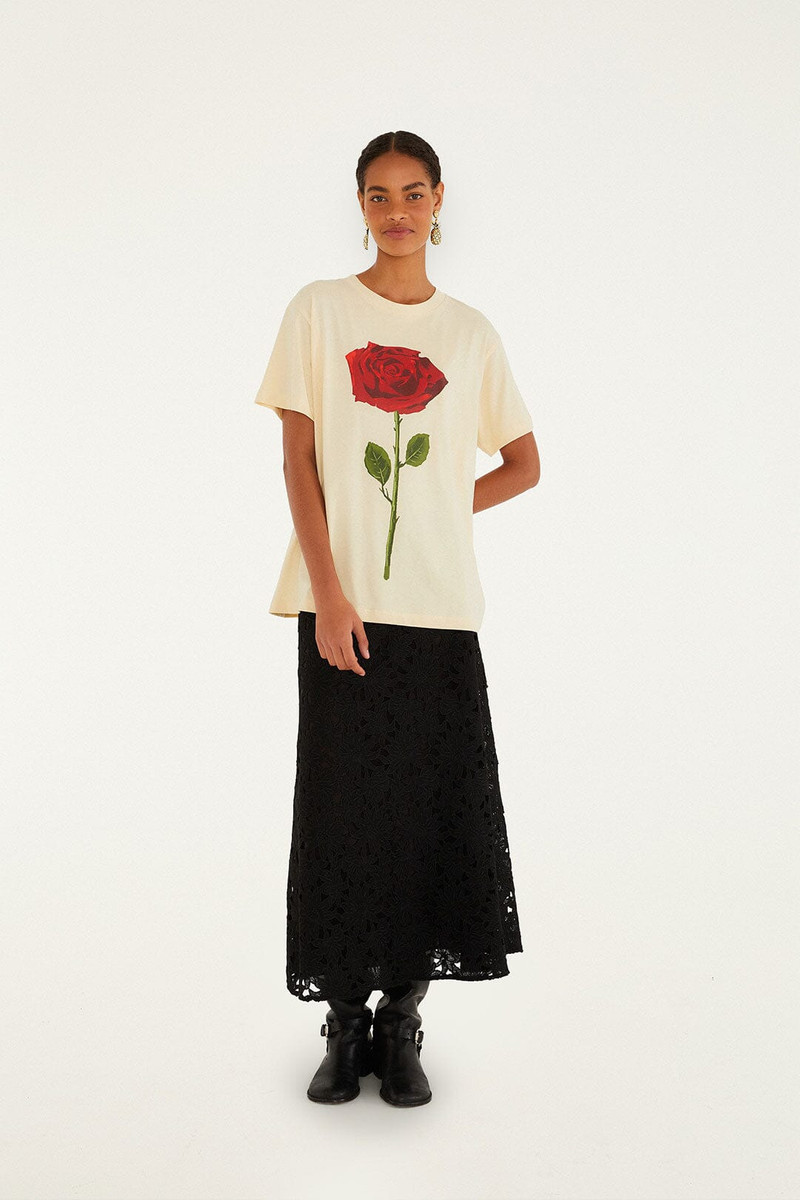 FARM RIO Sand Feminist Organic Cotton Relaxed T-Shirt outlook