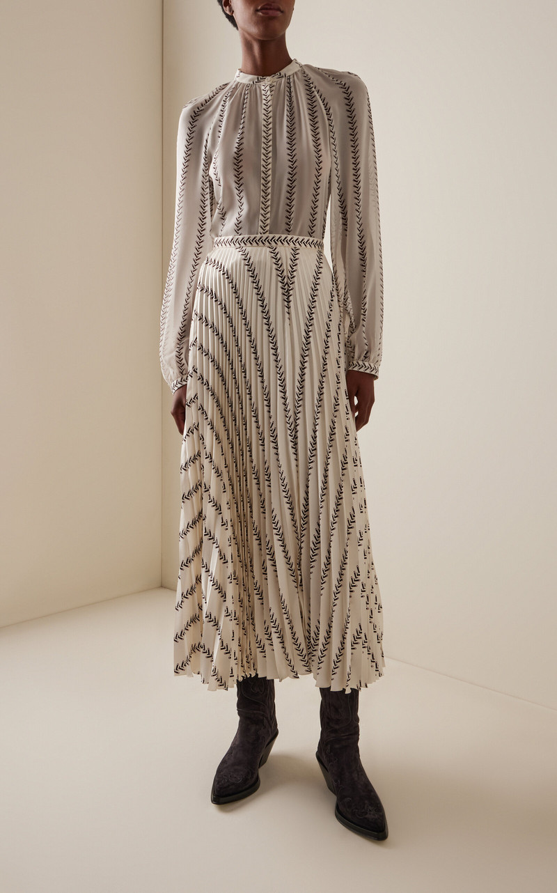 Gian Boot-Striped Silk Top stripe 3