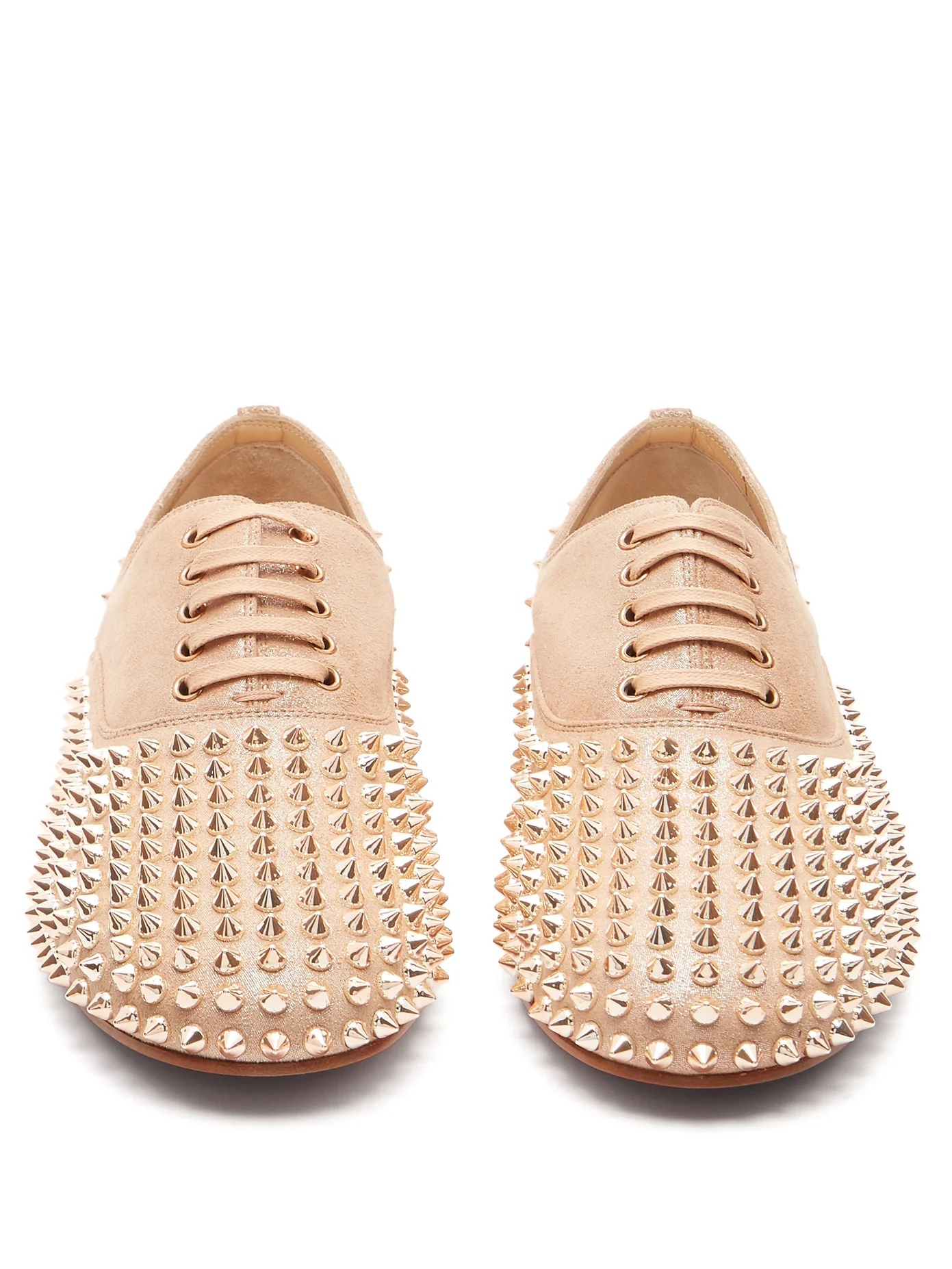 Freddy studded leather derby shoes - 5