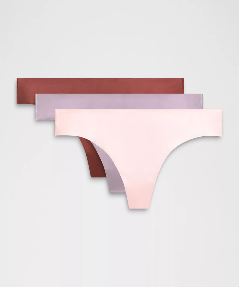 InvisiWear Mid-Rise Thong Underwear *3 Pack 1