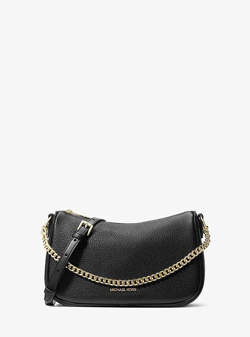Carmela Medium Pebbled Leather Convertible Crossbody Bag - 1