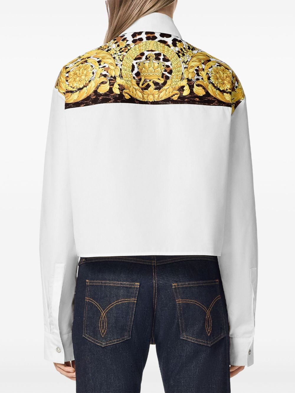 Wild Barocco cropped shirt - 4