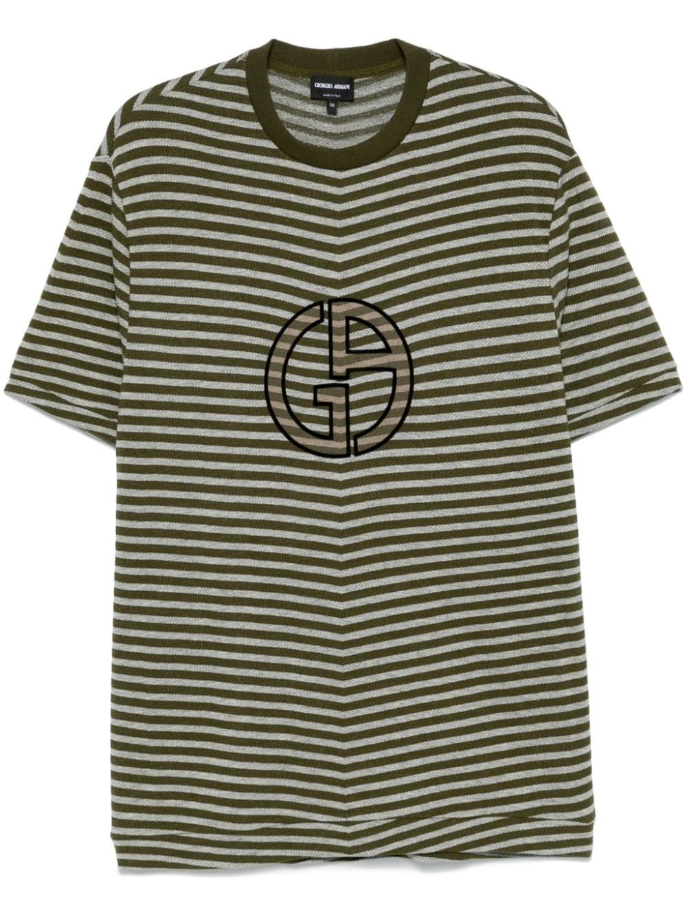 flocked-logo T-shirt - 1