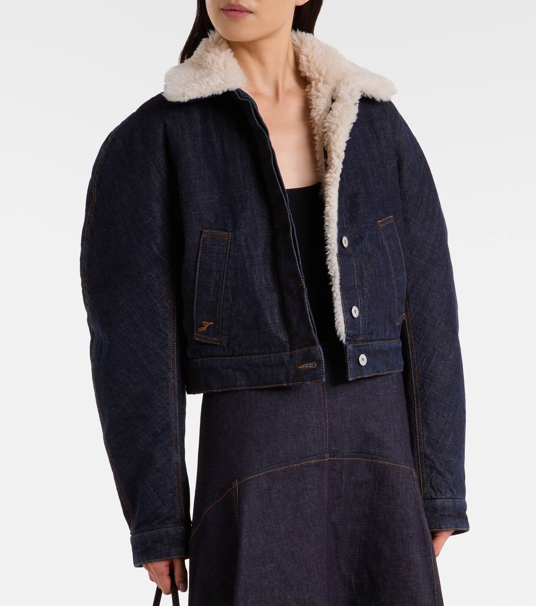 Denim blouson jacket - 6