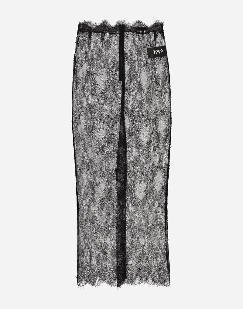 Chantilly lace midi skirt 7