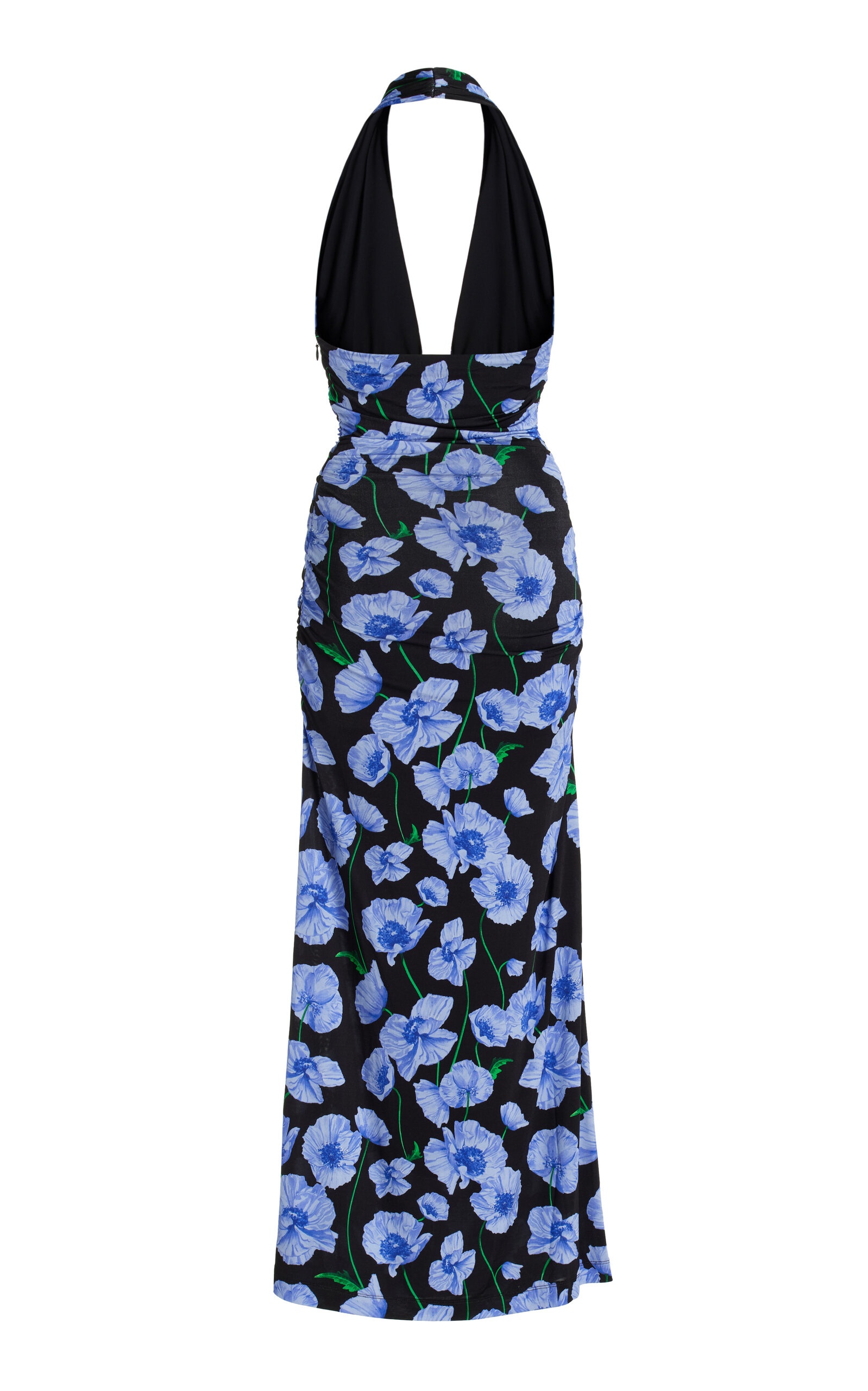 Ruched Jersey Halter Midi Dress floral - 5