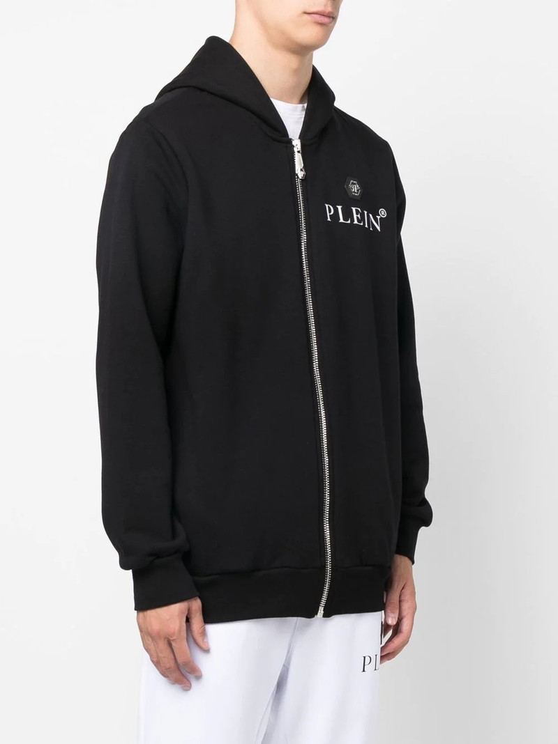 logo-print zip-up hoodie 3