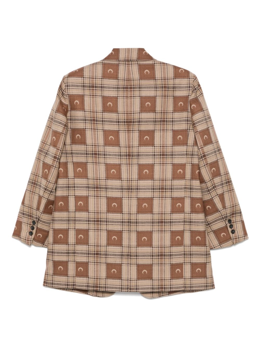 Moon-checked jacquard blazer - 2