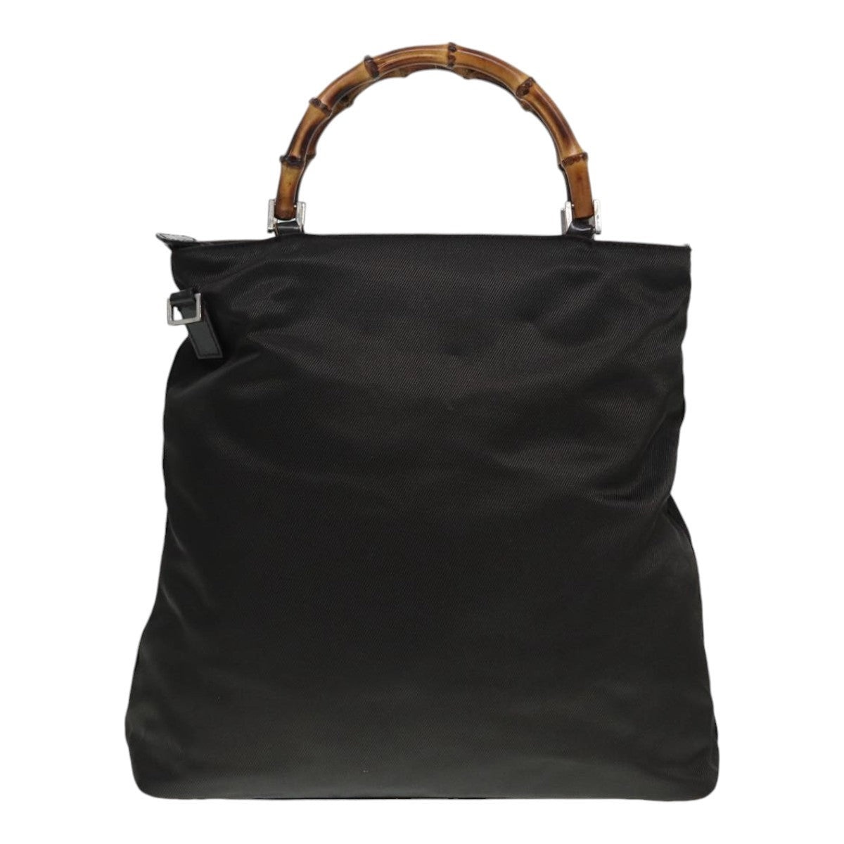 GUCCI Bamboo Hand Bag Nylon Khaki - 2