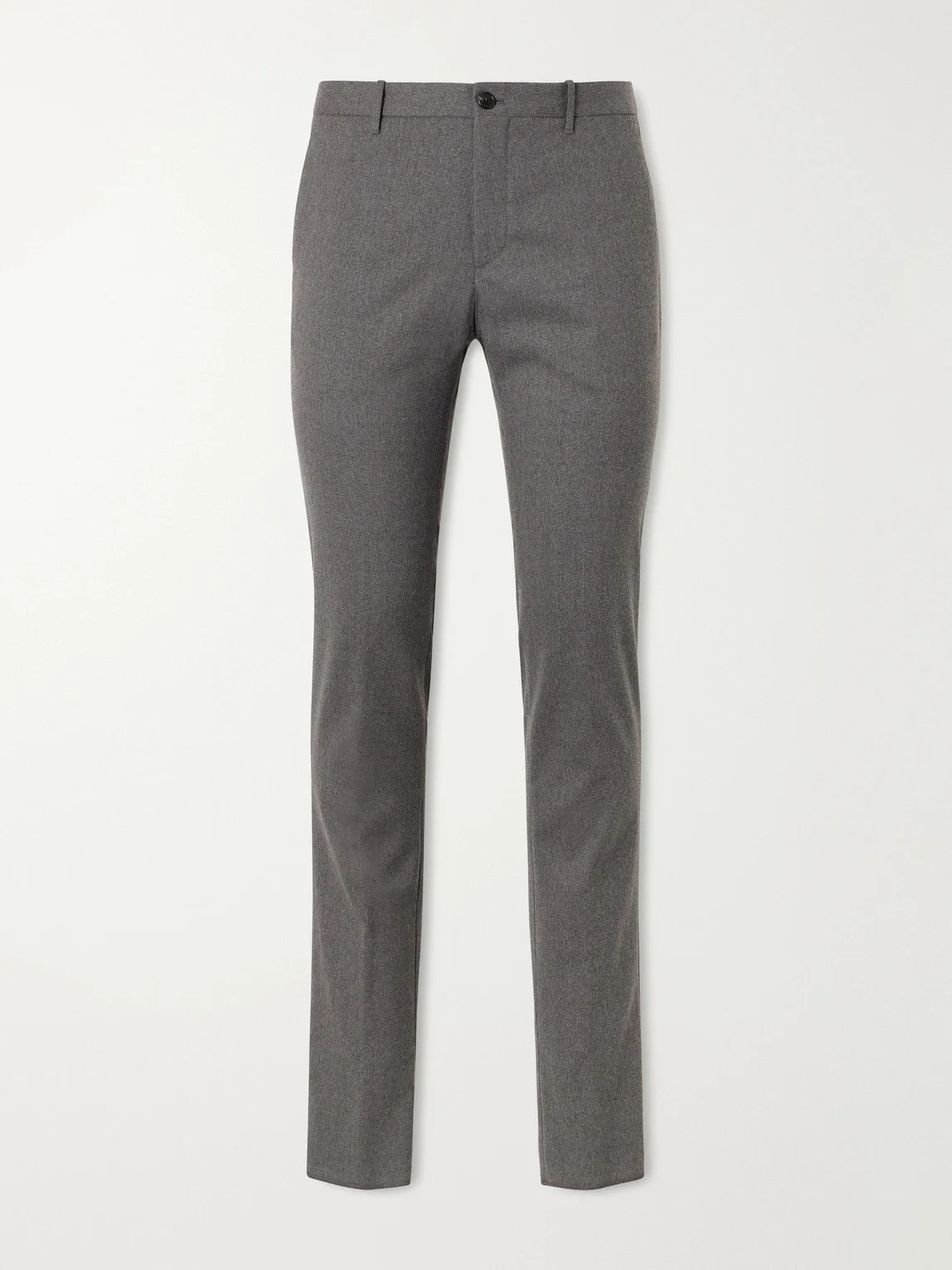 Straight-Leg Wool-Blend Tekno Flannel Trousers - 1