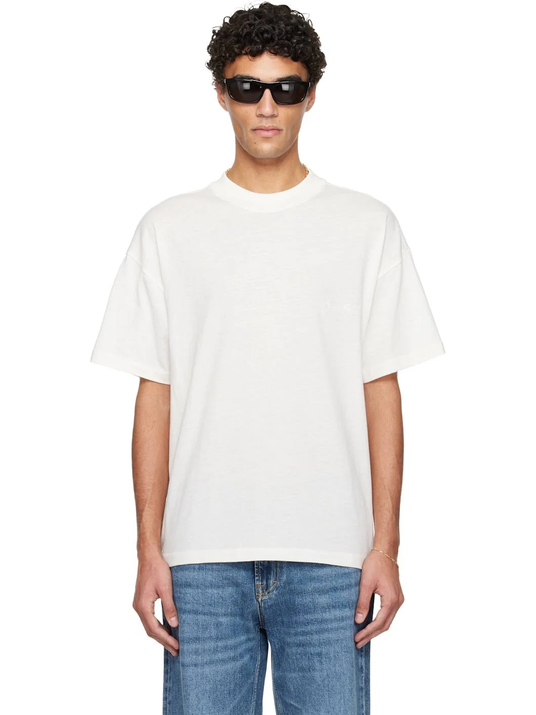 Off-White Holiday Embroidered Essential T-shirt - 1