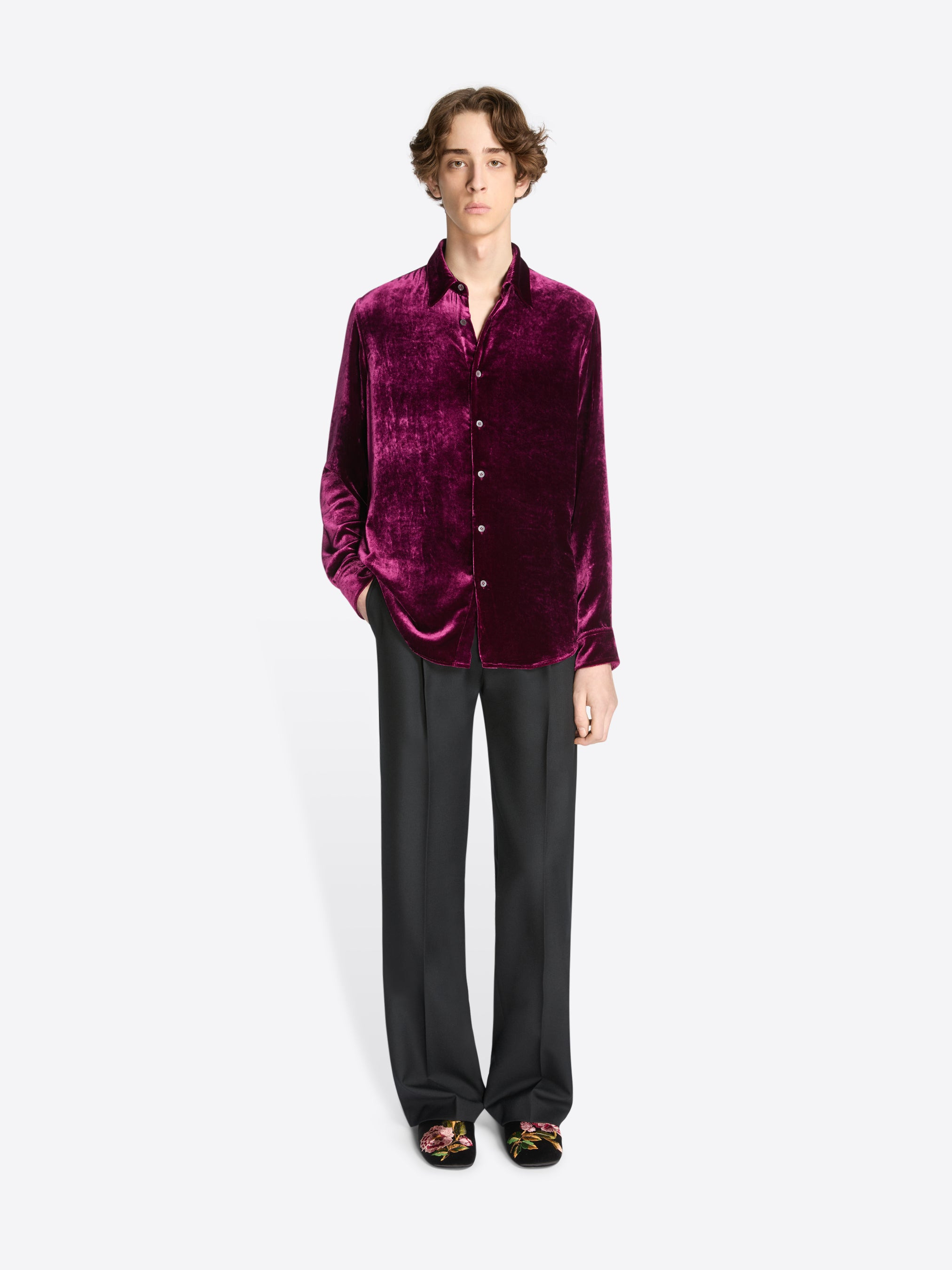 SILK VELVET SHIRT - 2