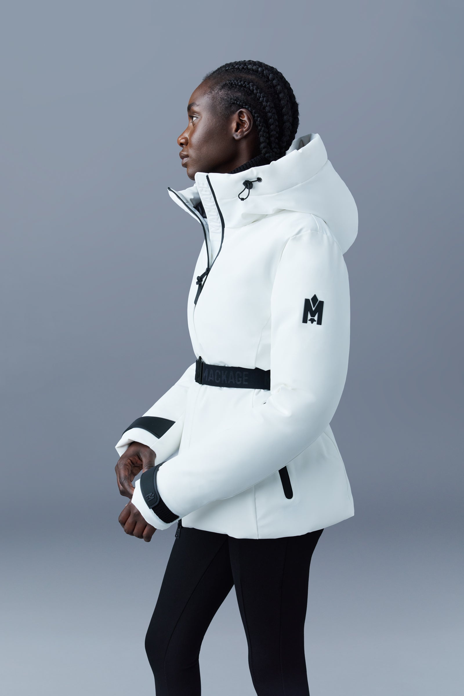 KRYSTAL Agile-360 belted down ski jacket with hood - 5