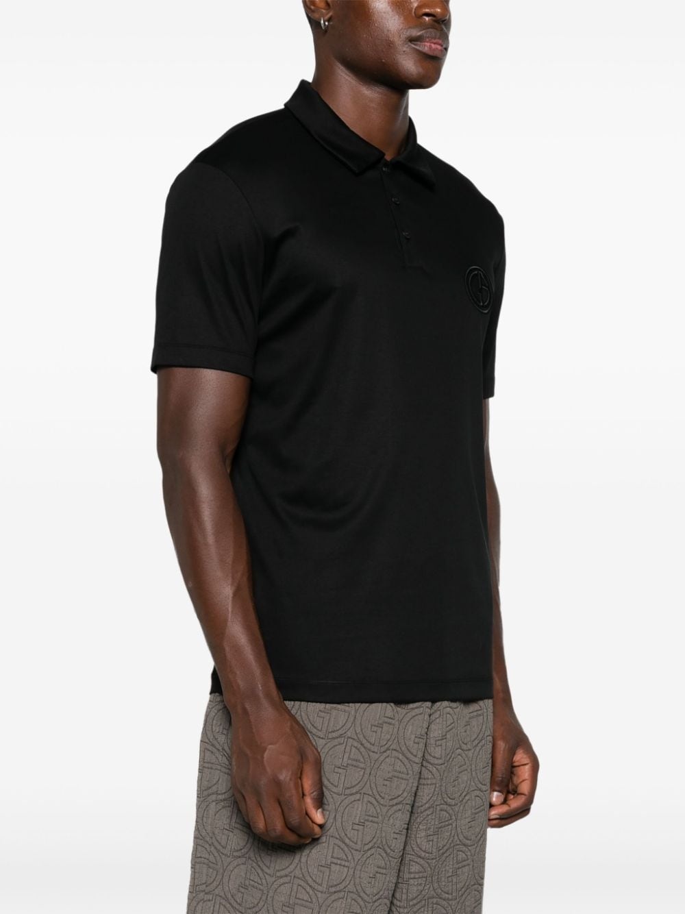 Interlock-logo polo shirt - 3