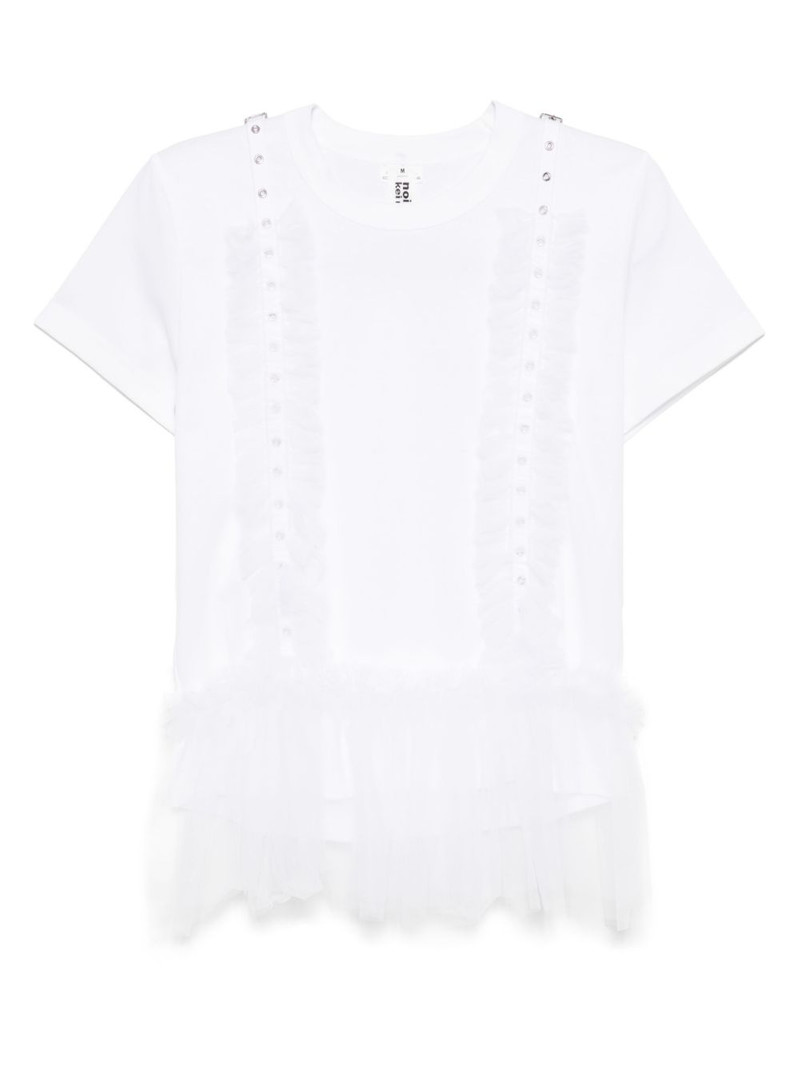 Layered design T-shirt 1