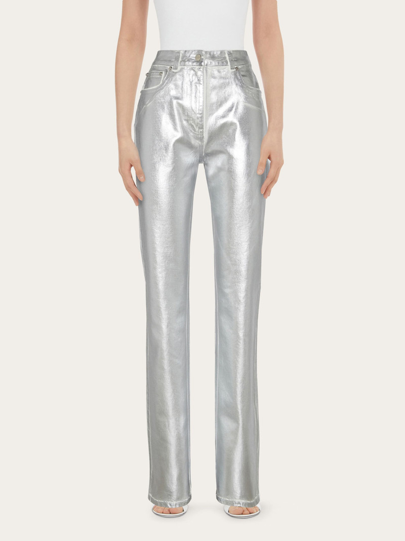 FERRAGAMO Laminated 5 pocket trouser outlook