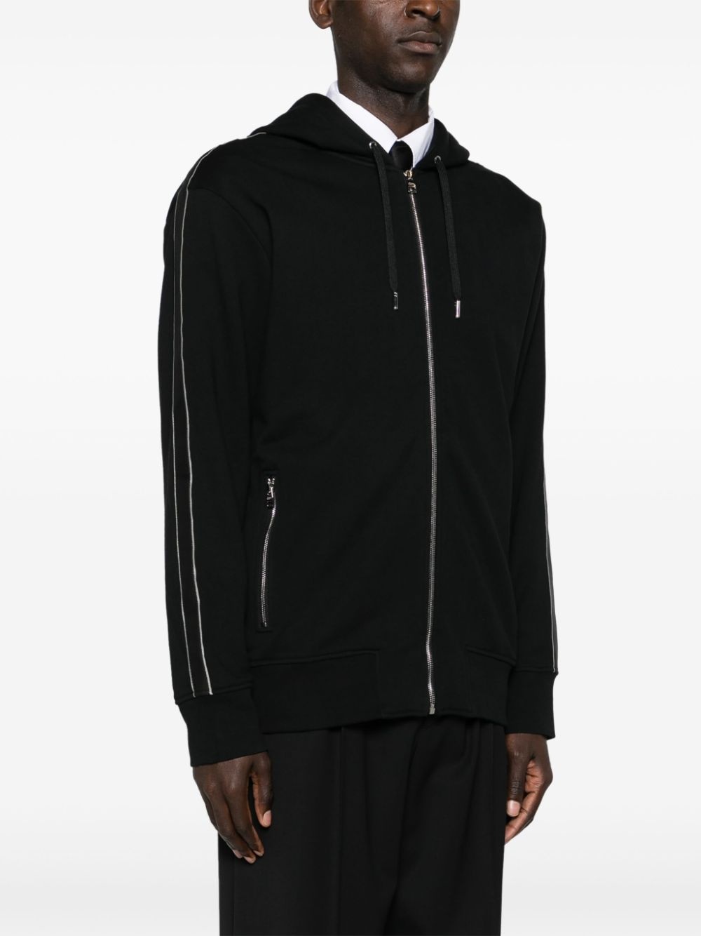 LOGO-TRIMMED COTTON HOODIE - 3