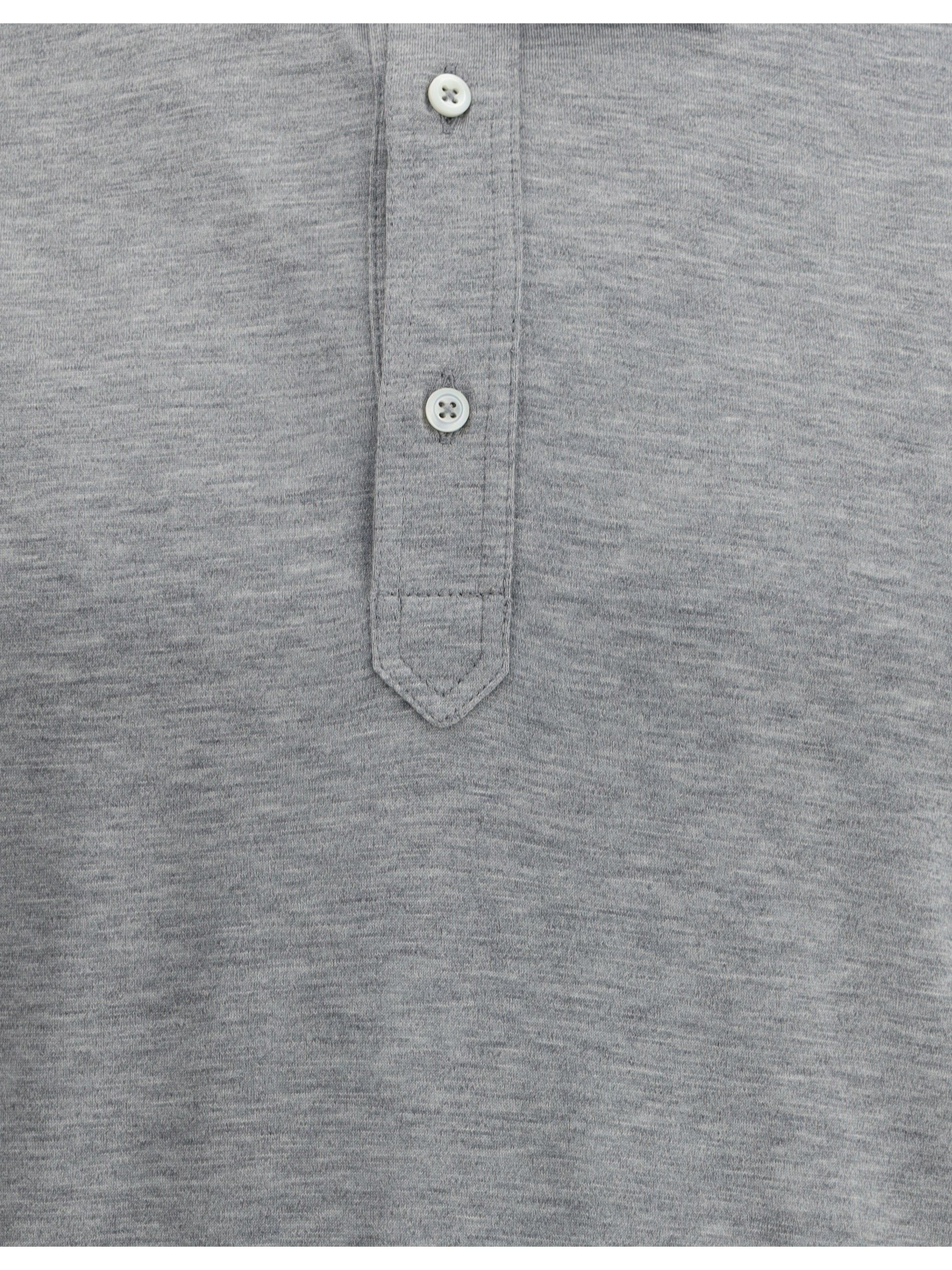 Brunello Cucinelli Men Silk Polo Shirt - 3