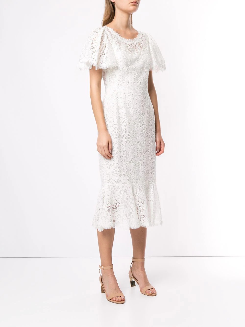 lace midi dress - 3