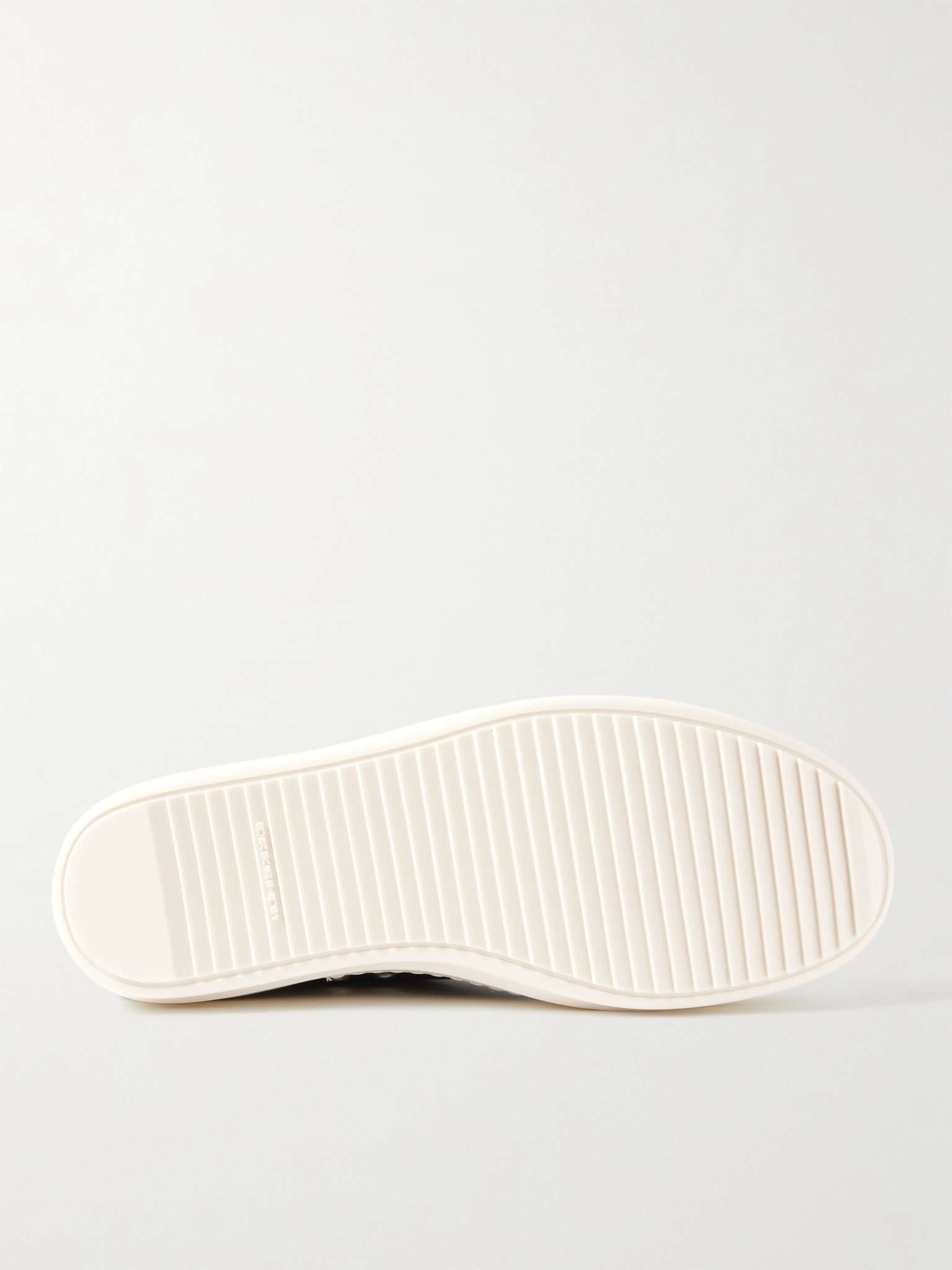 Rubber-Trimmed Twill Sneakers - 3