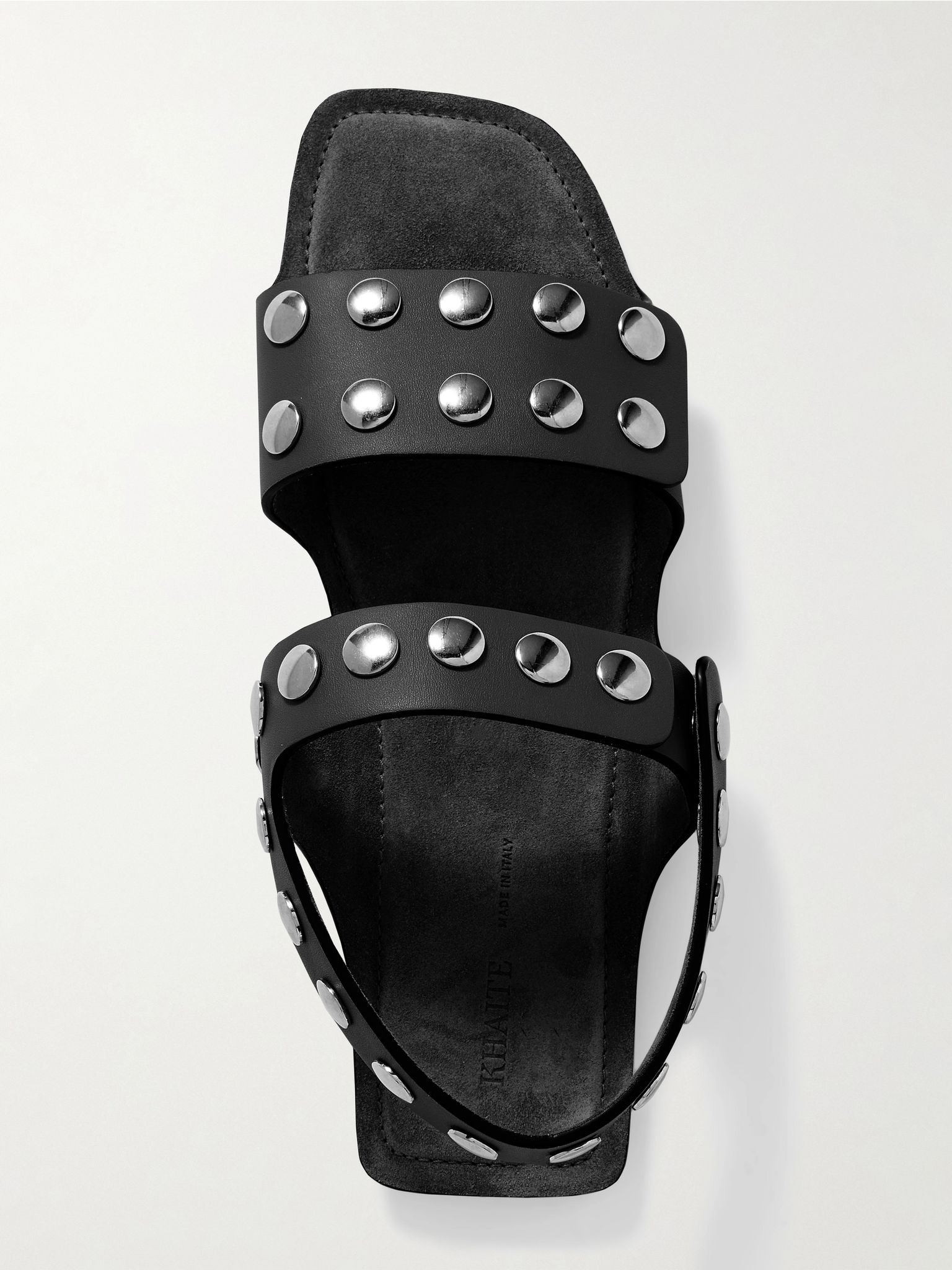 Boden studded leather sandals Black - 5
