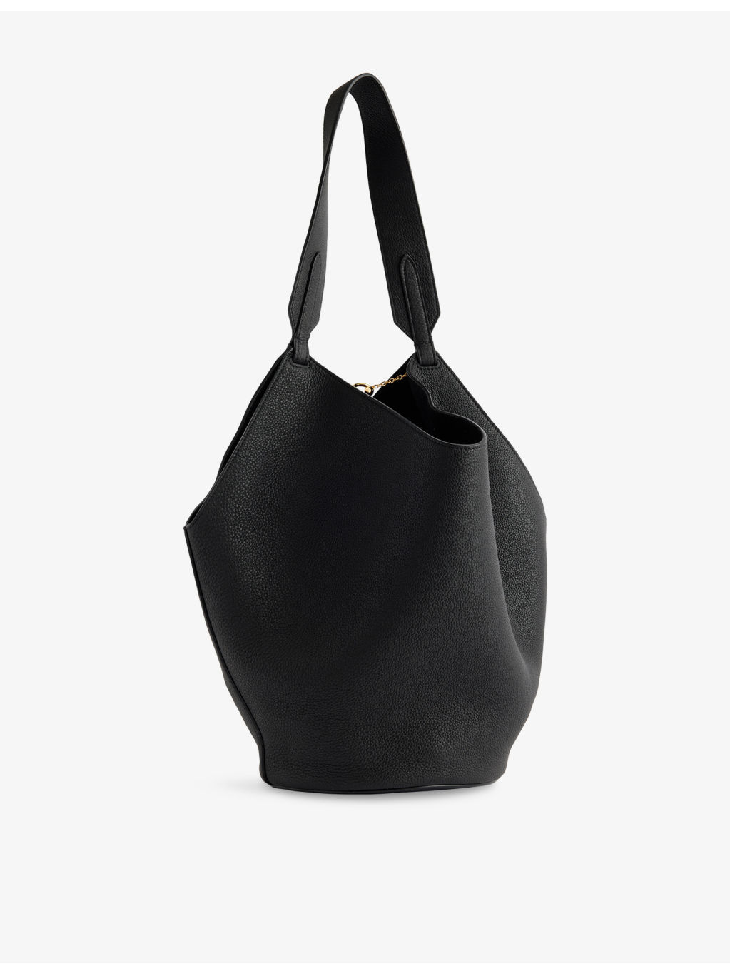 Lotus Small Leather Tote Bag - 4
