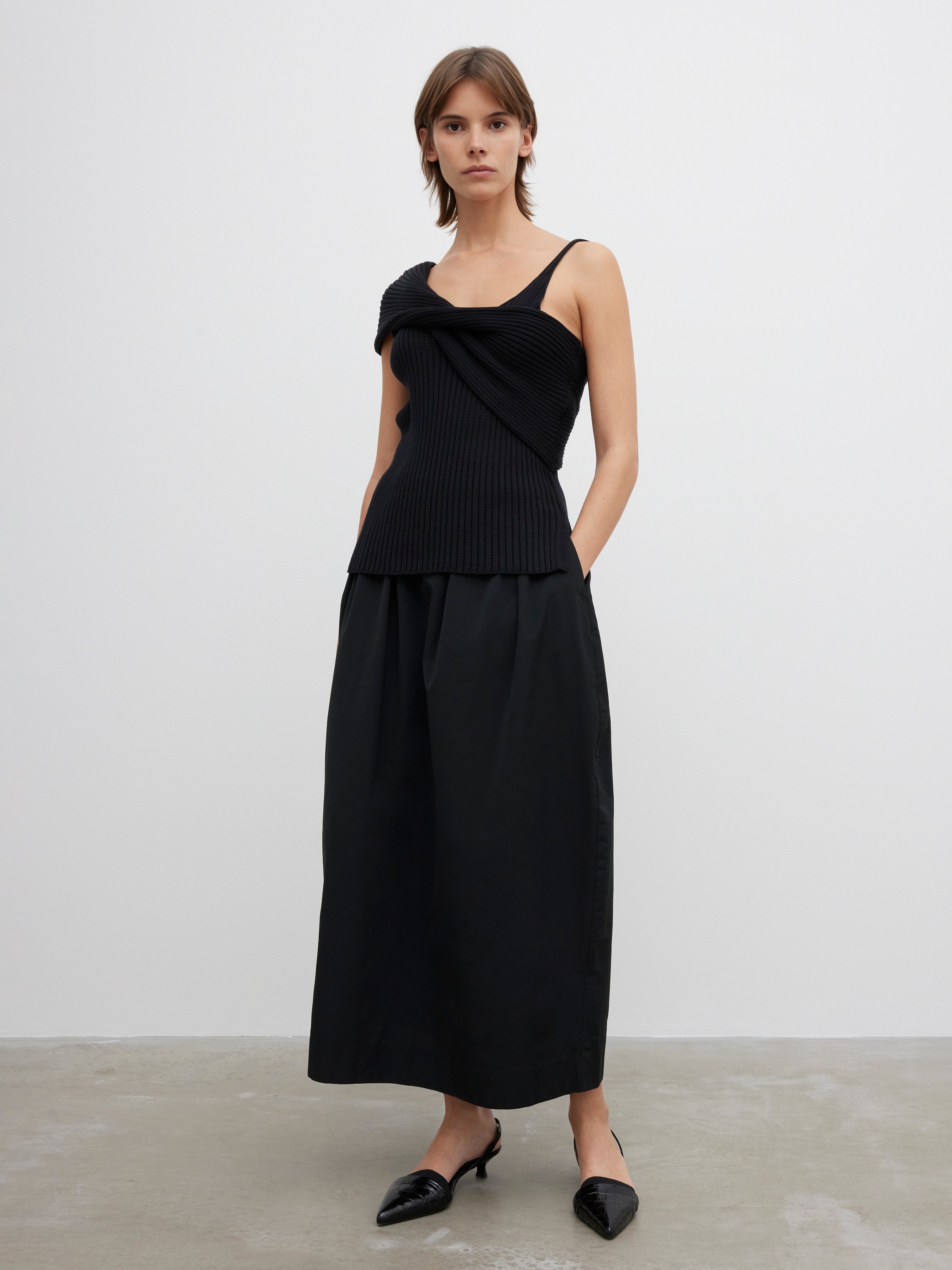 Draped knit top - 4