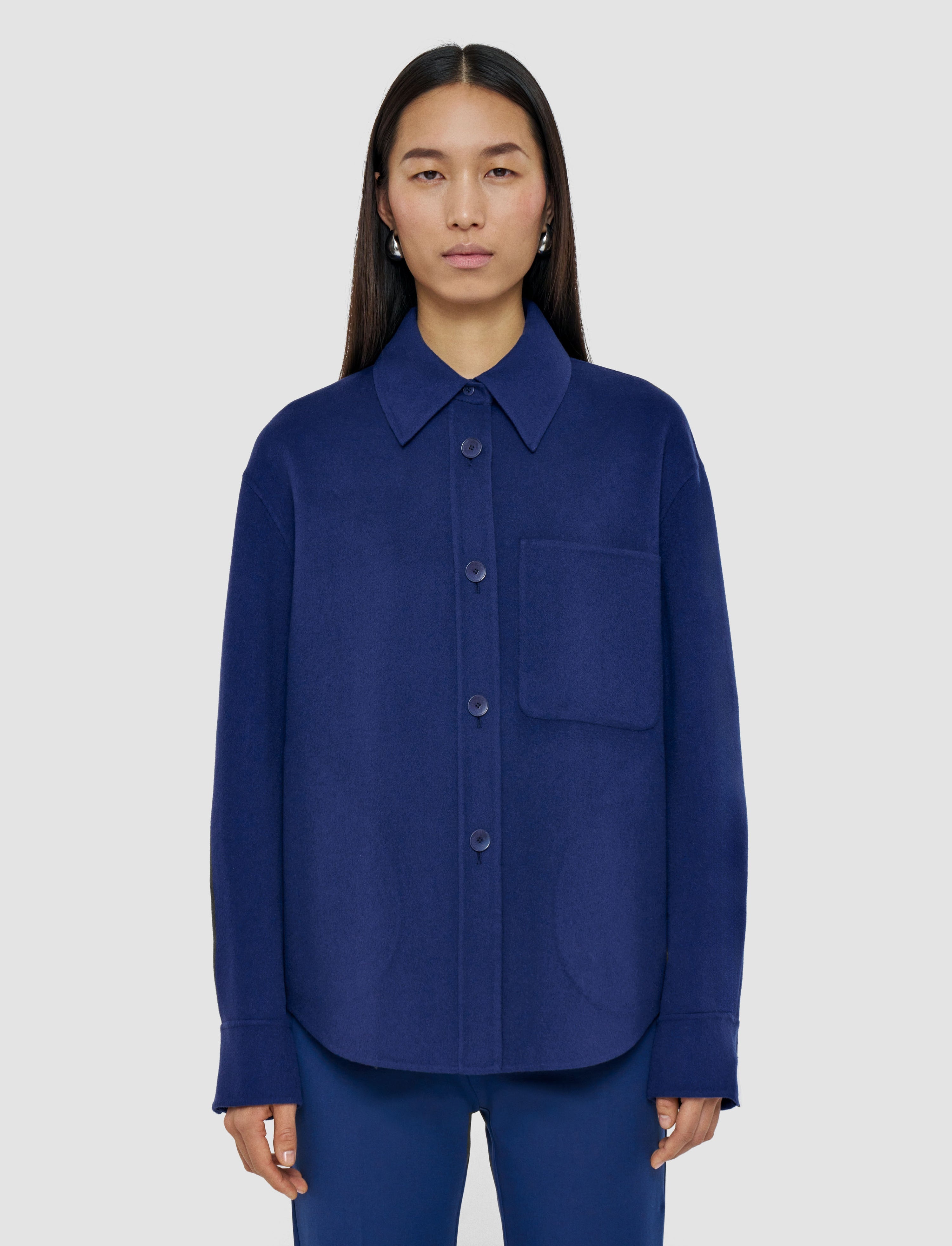 Jelia Light Double Face Wool Overshirt - 3