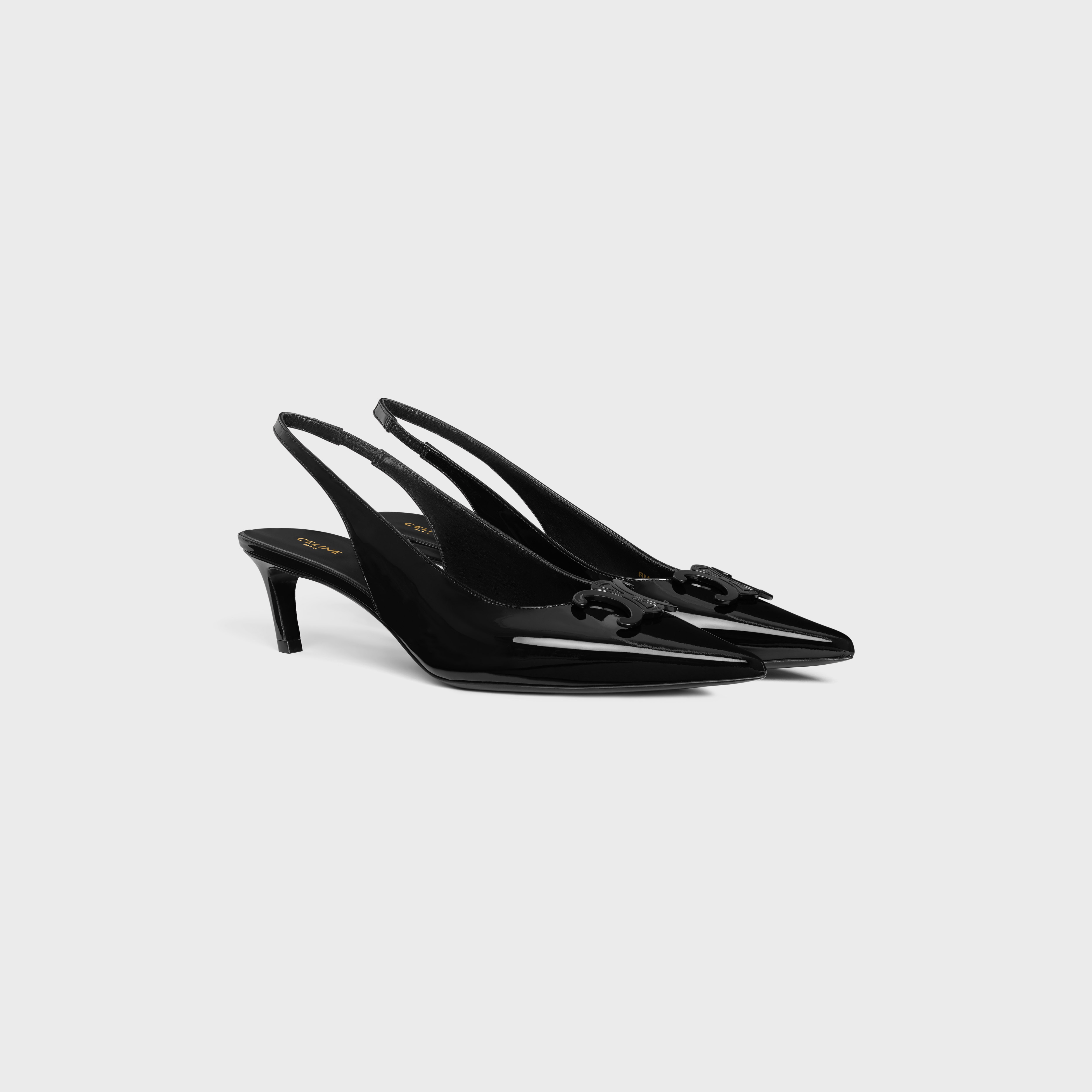 CELINE CELINE ALMA TRIOMPHE SLINGBACK in PATENT CALFSKIN