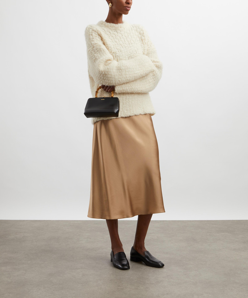 Max Mara Carnet Silk-Satin Midi Skirt outlook