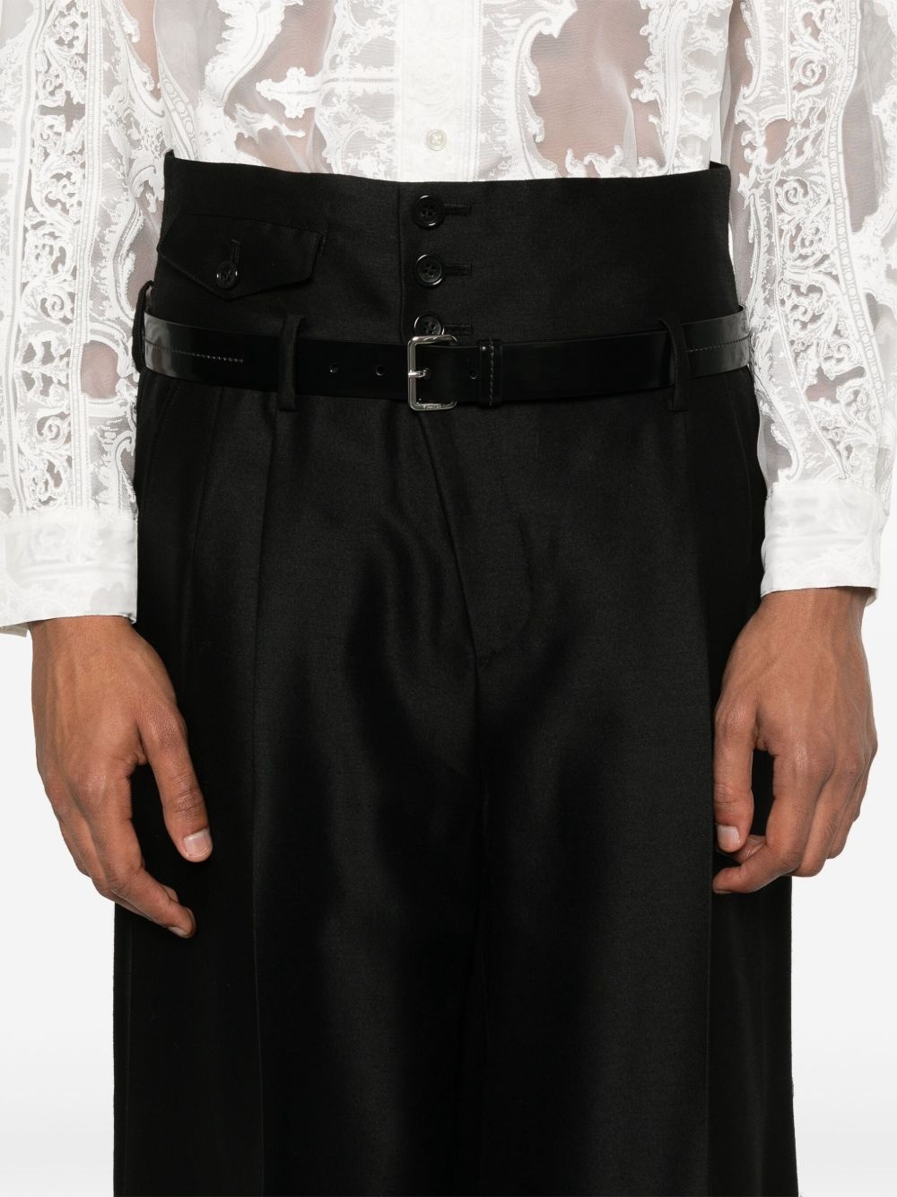 pleat-detailed trousers - 5
