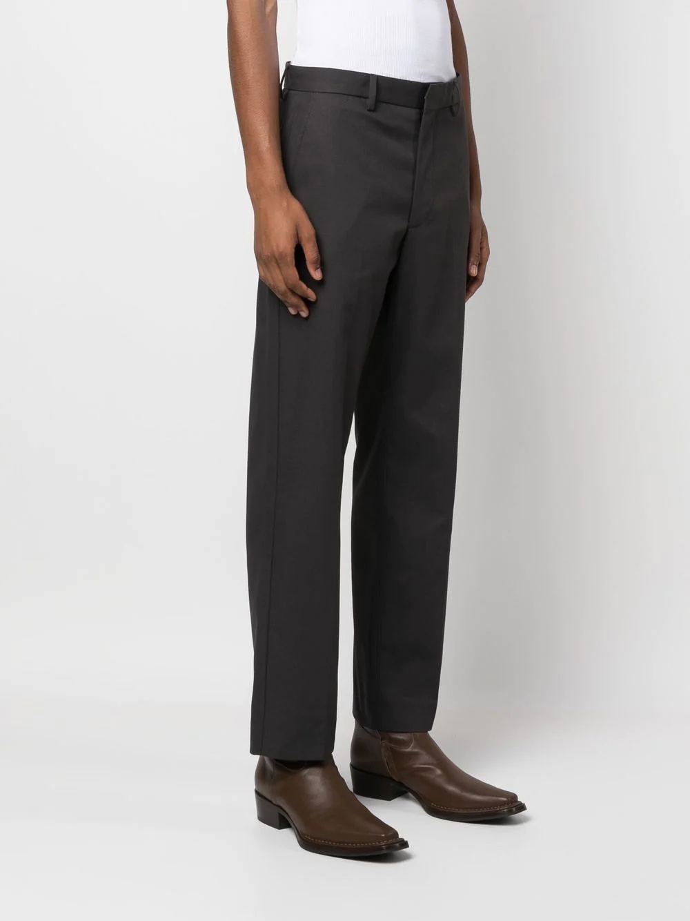 straight-leg chino trousers - 3