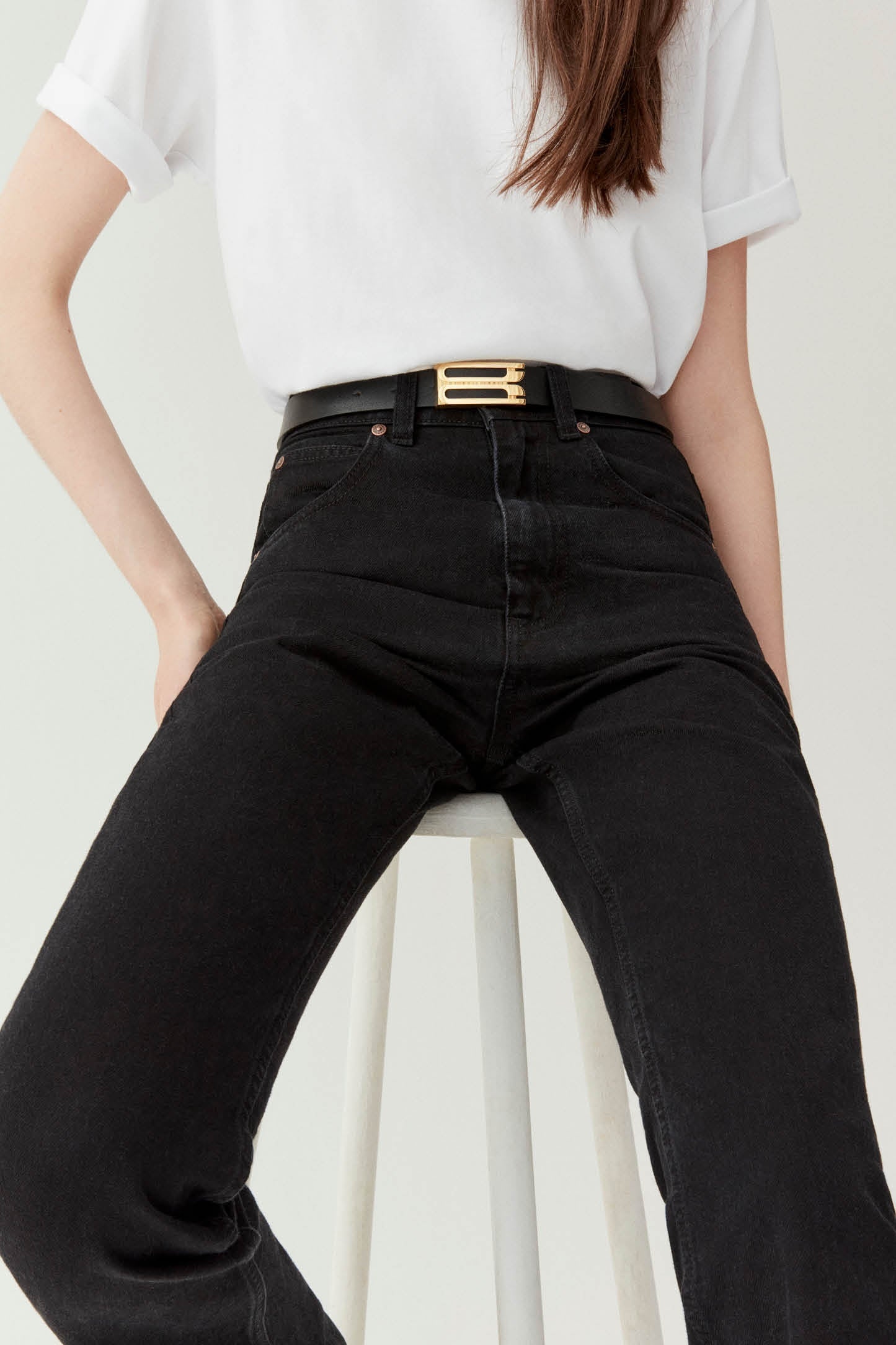 Exclusive Julia High Waisted Jean In Washed Black - 7