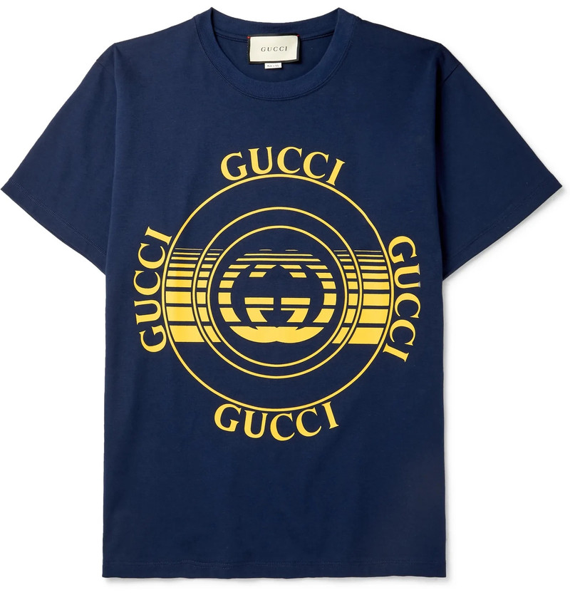 Printed Cotton-Jersey T-Shirt - 1