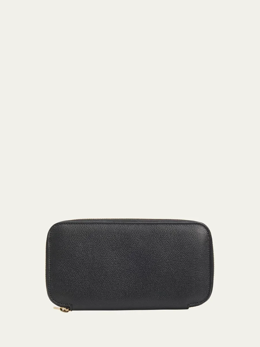 Men's Portafoglio Leather Zip-Around Wallet - 1