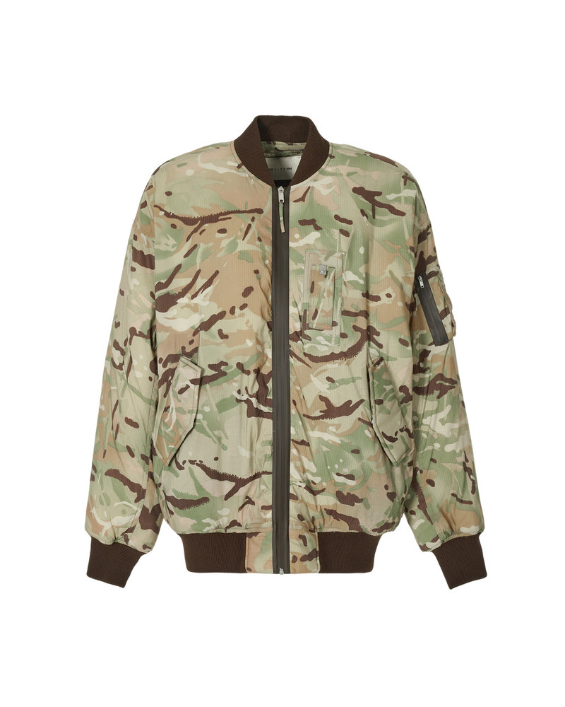 OVERSIZED CAMO NYLON BOMBER 1