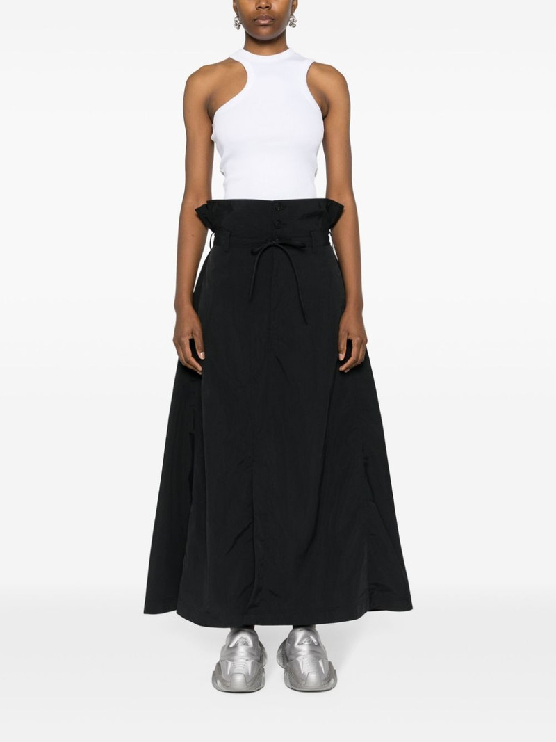 Y-3 logo-print A-line skirt outlook