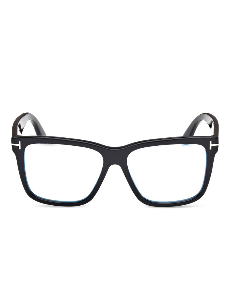square-frame clip-on glasses 1
