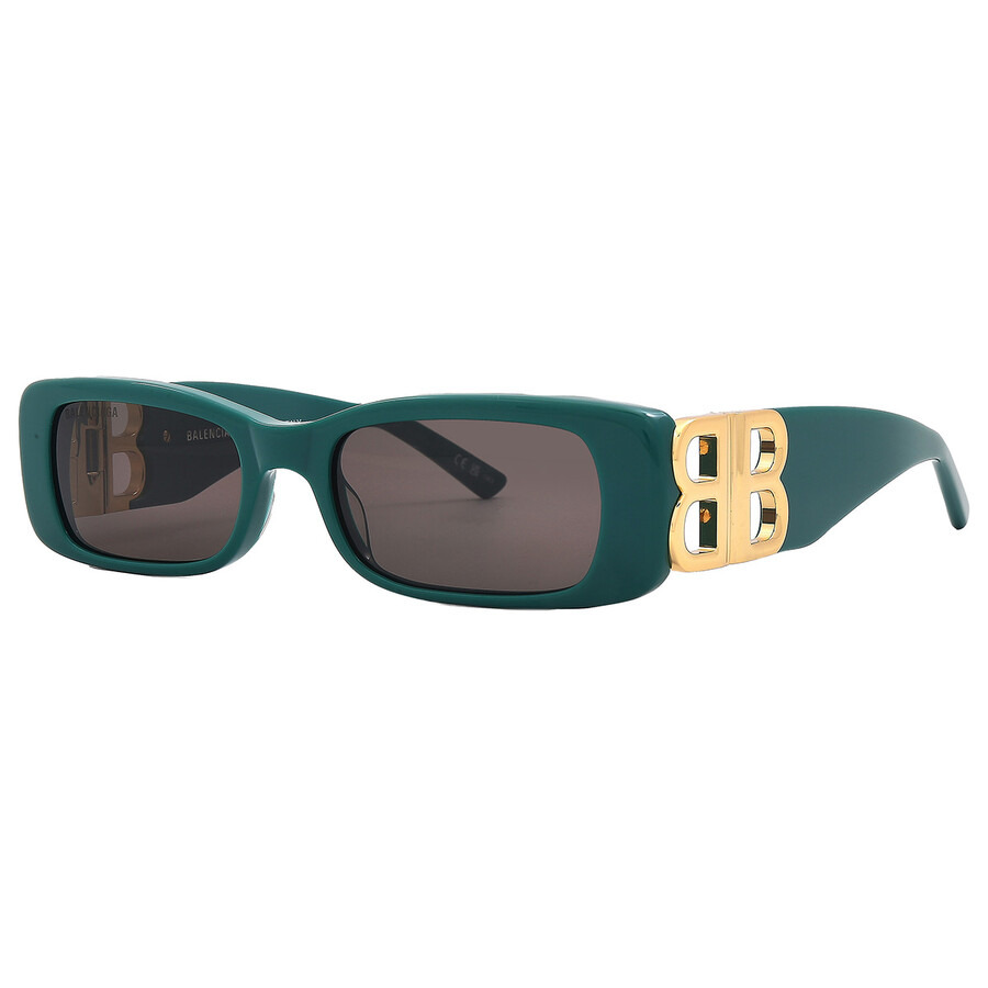 Balenciaga Grey Rectangular Ladies Sunglasses BB0096S 006 51 - 3