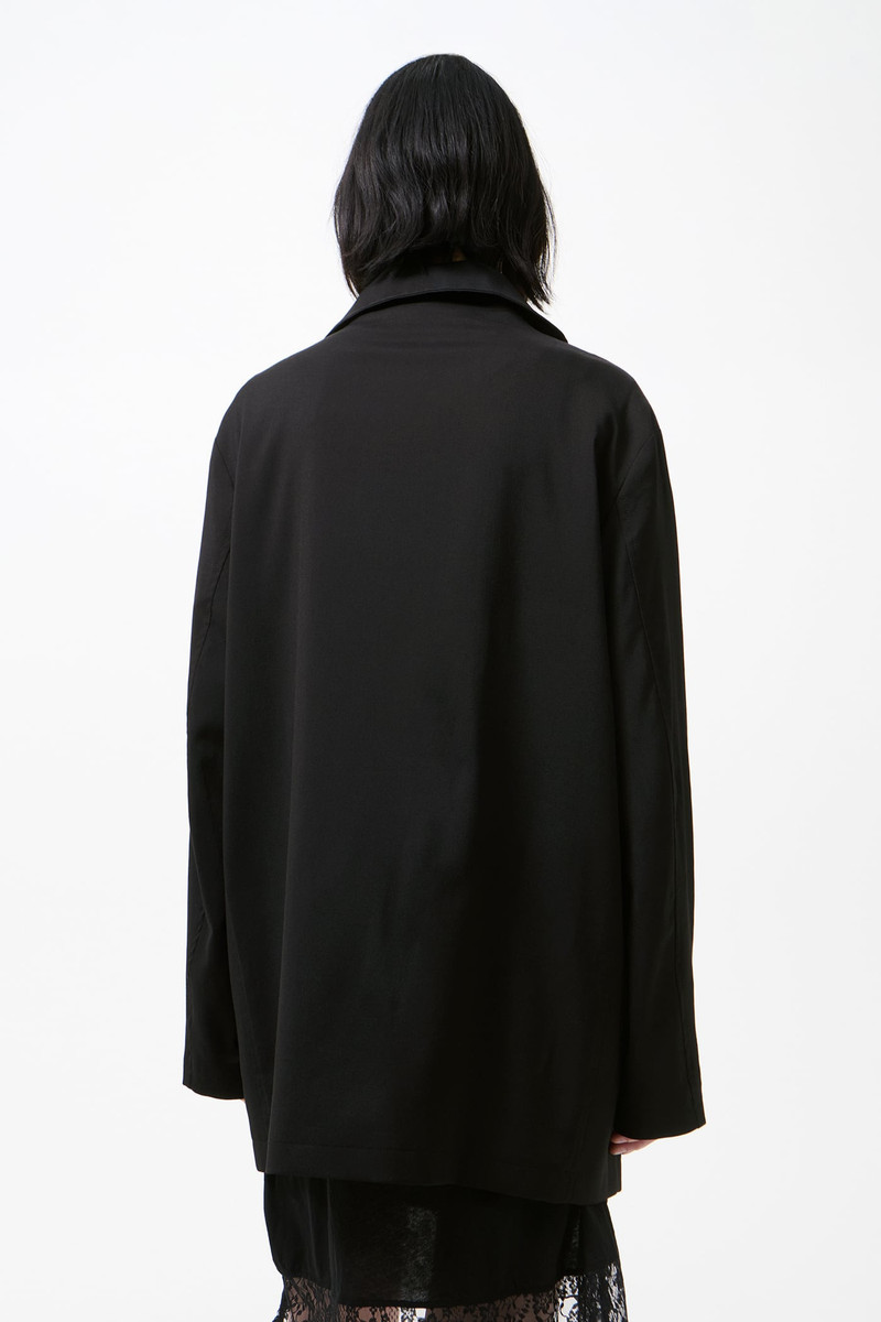 Helm Jacket Black Worsted Wool. 5