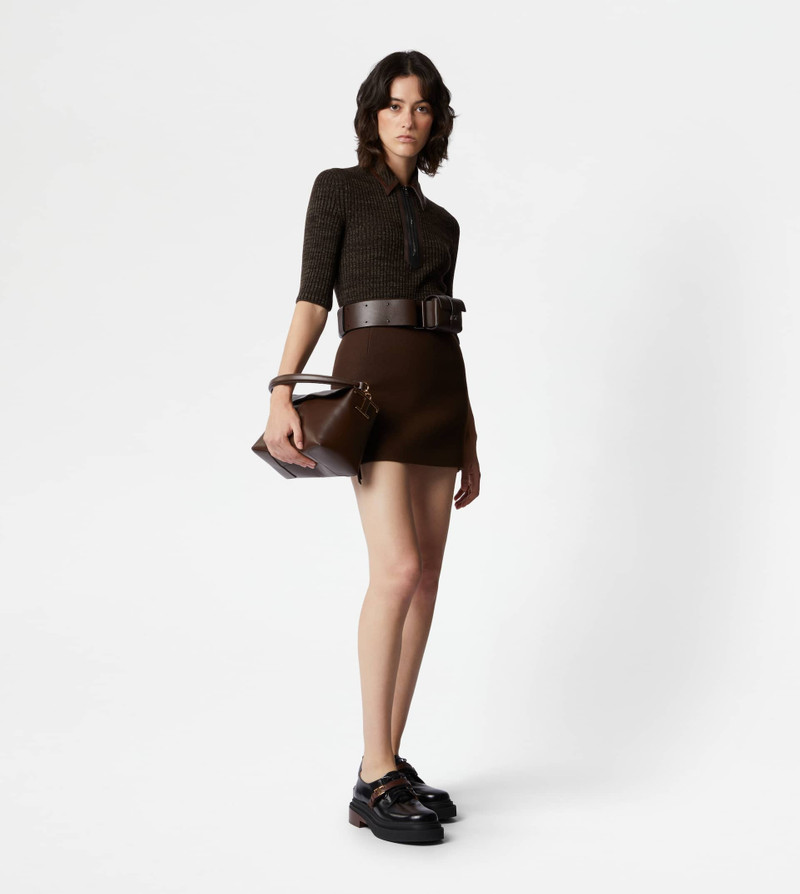 Tod's MINISKIRT - BROWN outlook