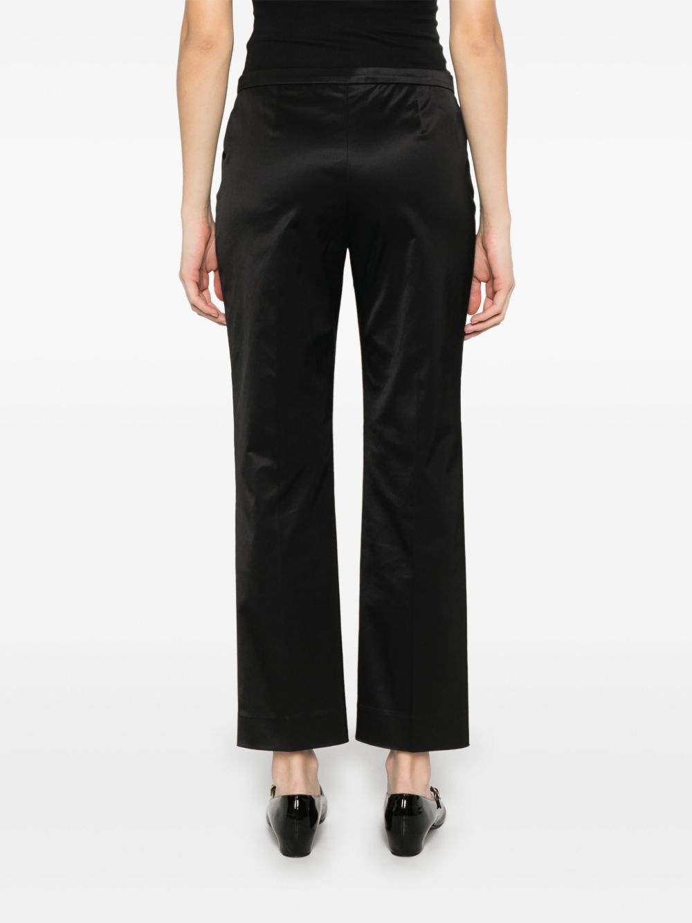 straight-leg cropped trousers - 4