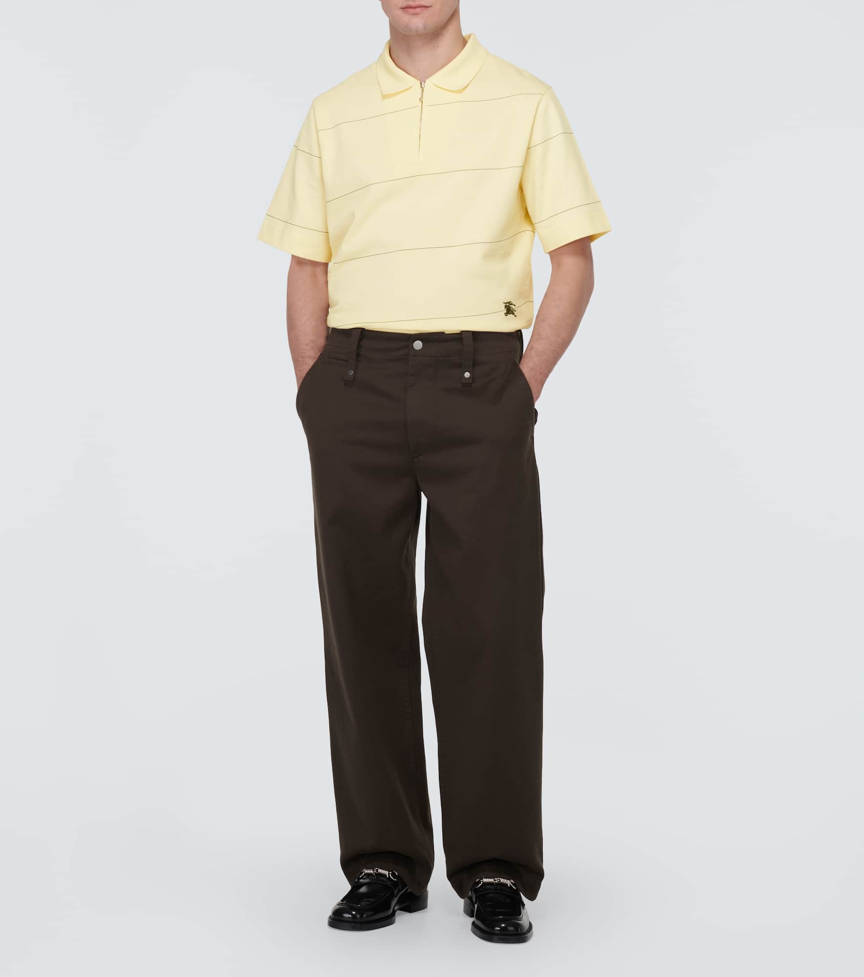EKD striped cotton piqué polo shirt - 2